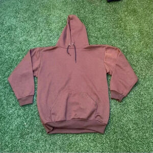 VTG 70’s Brown Blank Pullover Mens Hoodie